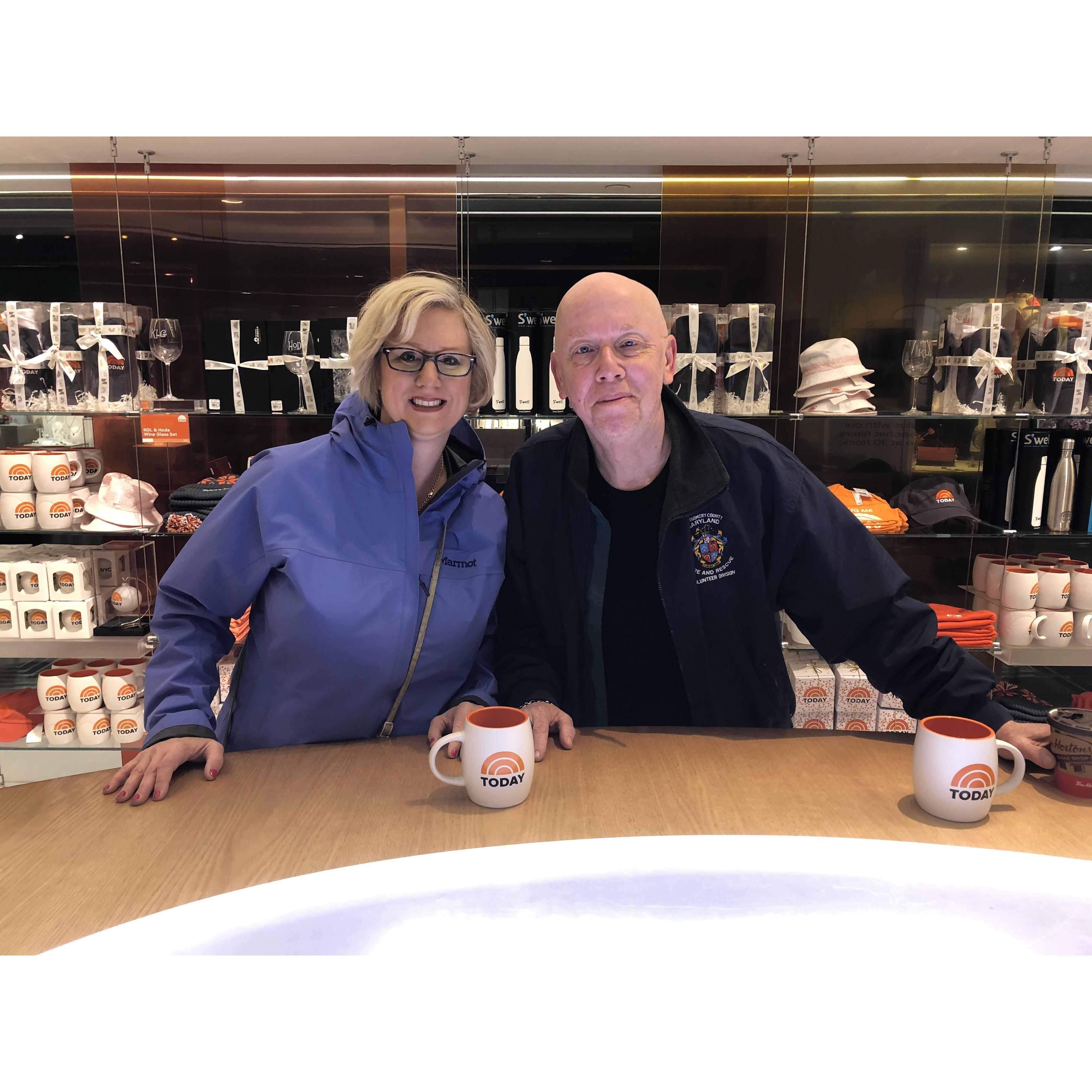 Our version of "Morning Joe" while touring the NBC studio in New York- April 2018