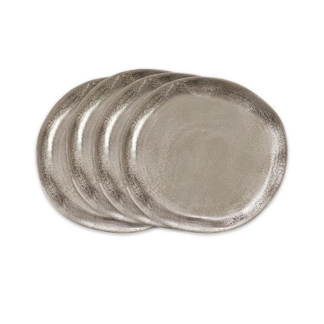 Saro Lifestyle Aluminum Charger Plates Set of 4