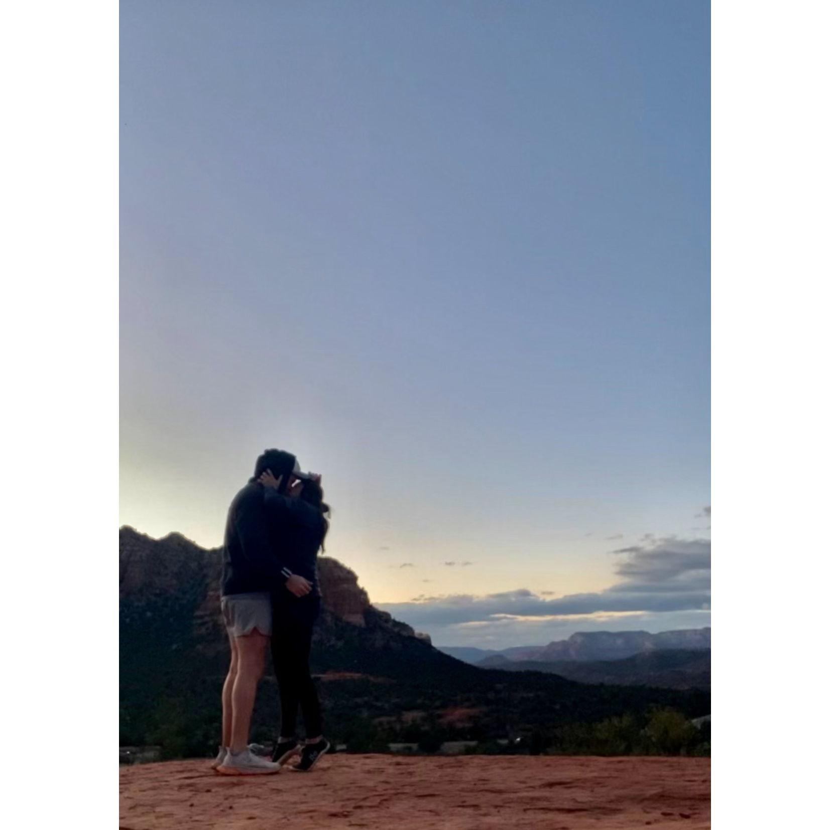 On our 3rd or 4th date, we took a drive up to Sedona and Ein taught Kayla how to waltz while the sun went down. Top 3 memory for us both.