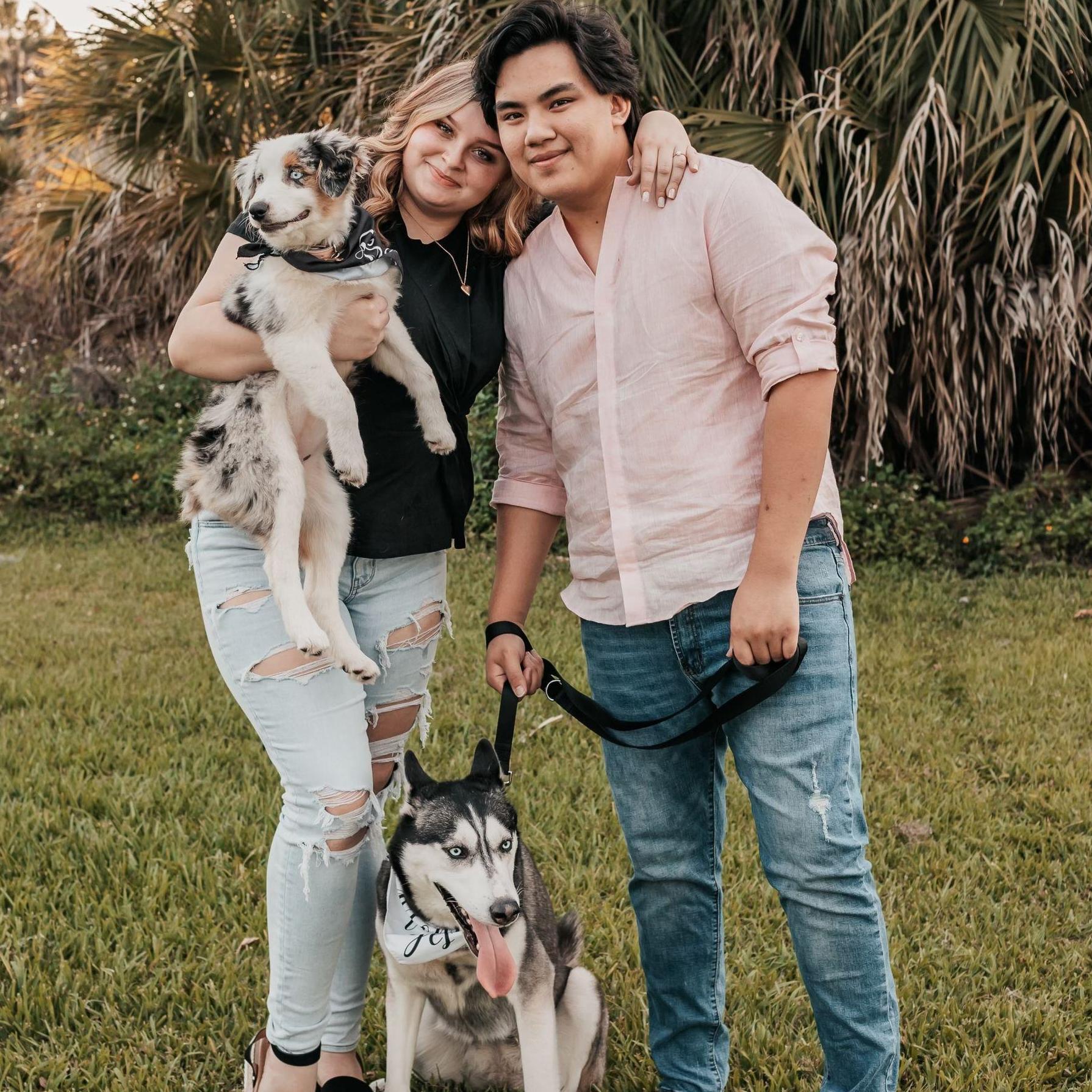 Family photos, not long after we got Willow!