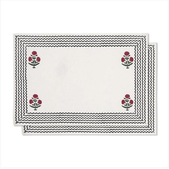 Good Earth Blooming Poppies Placemat Set