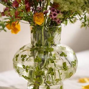 Pressed Floral Footed Base