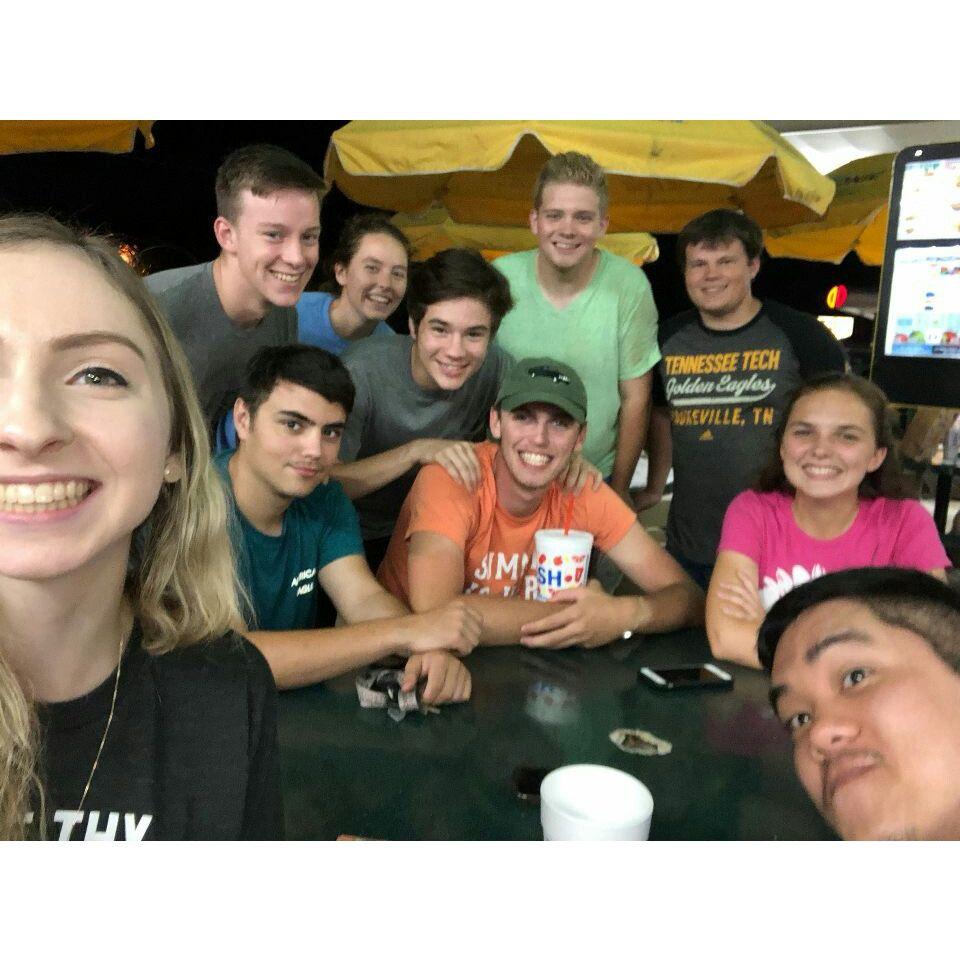 Marissa was lonely when she came home from college for summer 2018, so she made some friends hang out with her every week. Caleb was one of those friends.