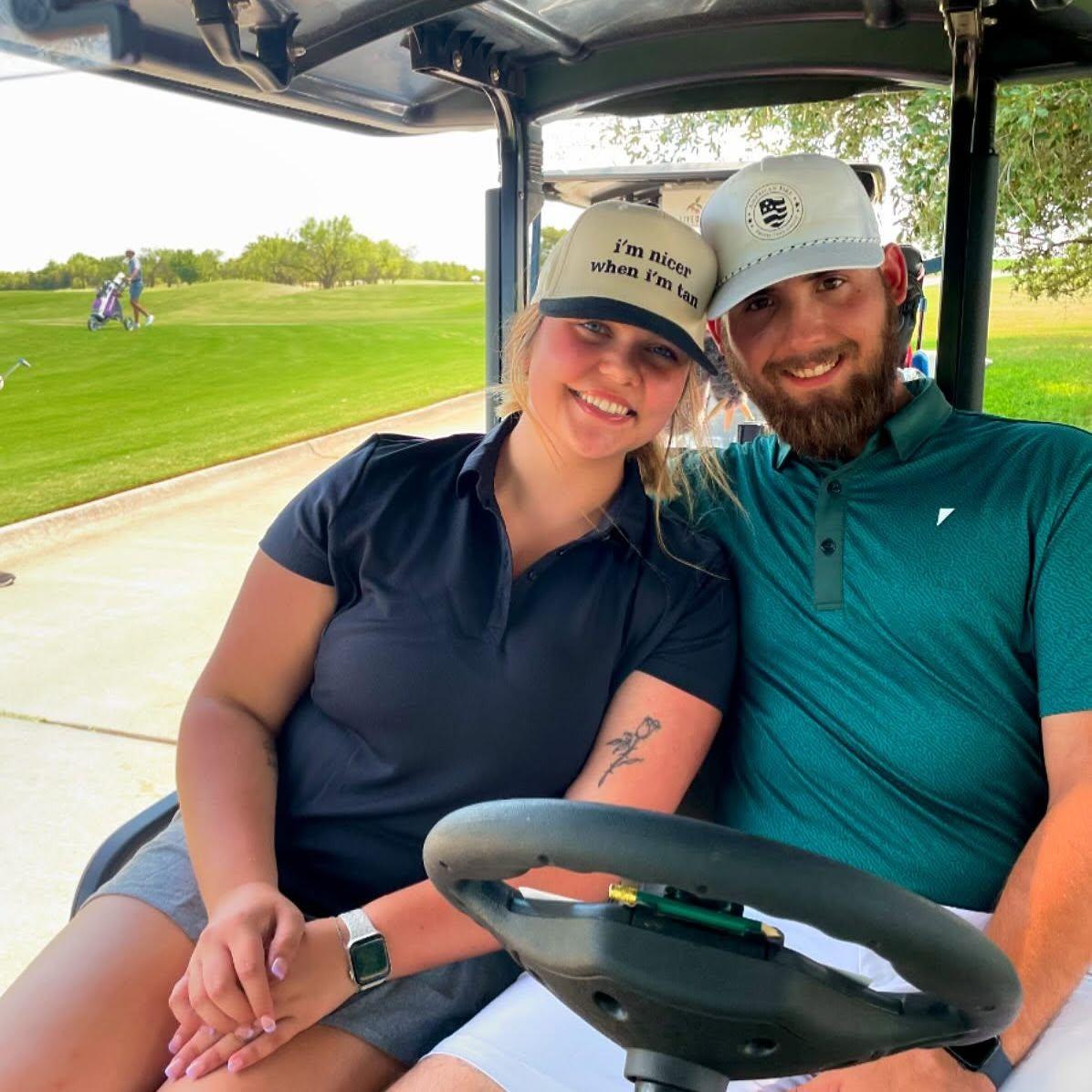 A day of golf out with Dani's parents