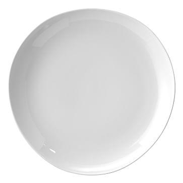 Organic Shaped Dinner Plates - set of 4 - white