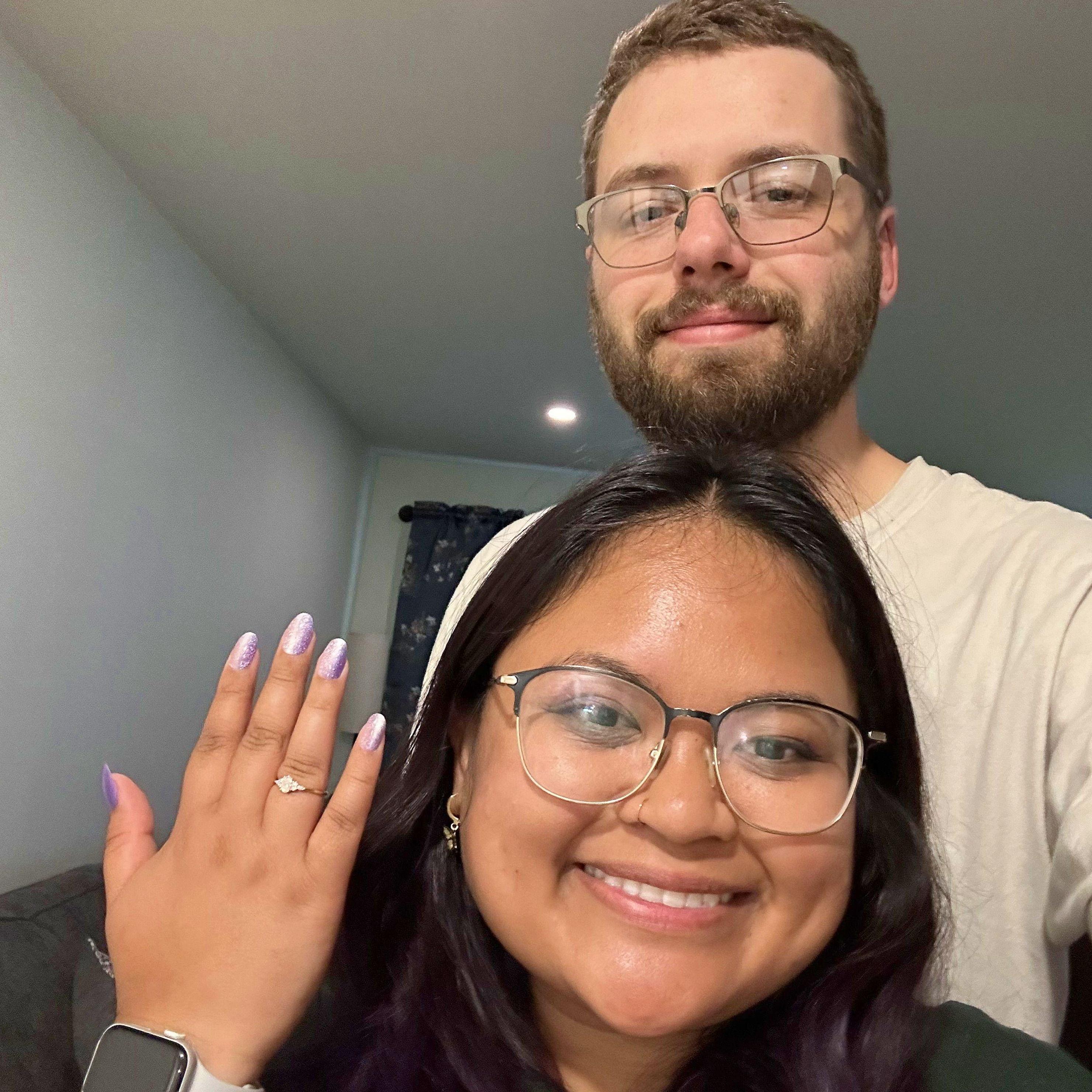 06.02.25 Aaron proposed on a quiet Sunday after I spent the day with my new Maryland friends, Irene & Kirsten. I came home to the sweetest surprise and the beginning of our forever!