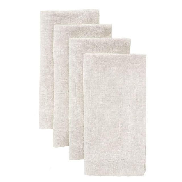 Mason Oversized Napkin, Set of 4 - Flax