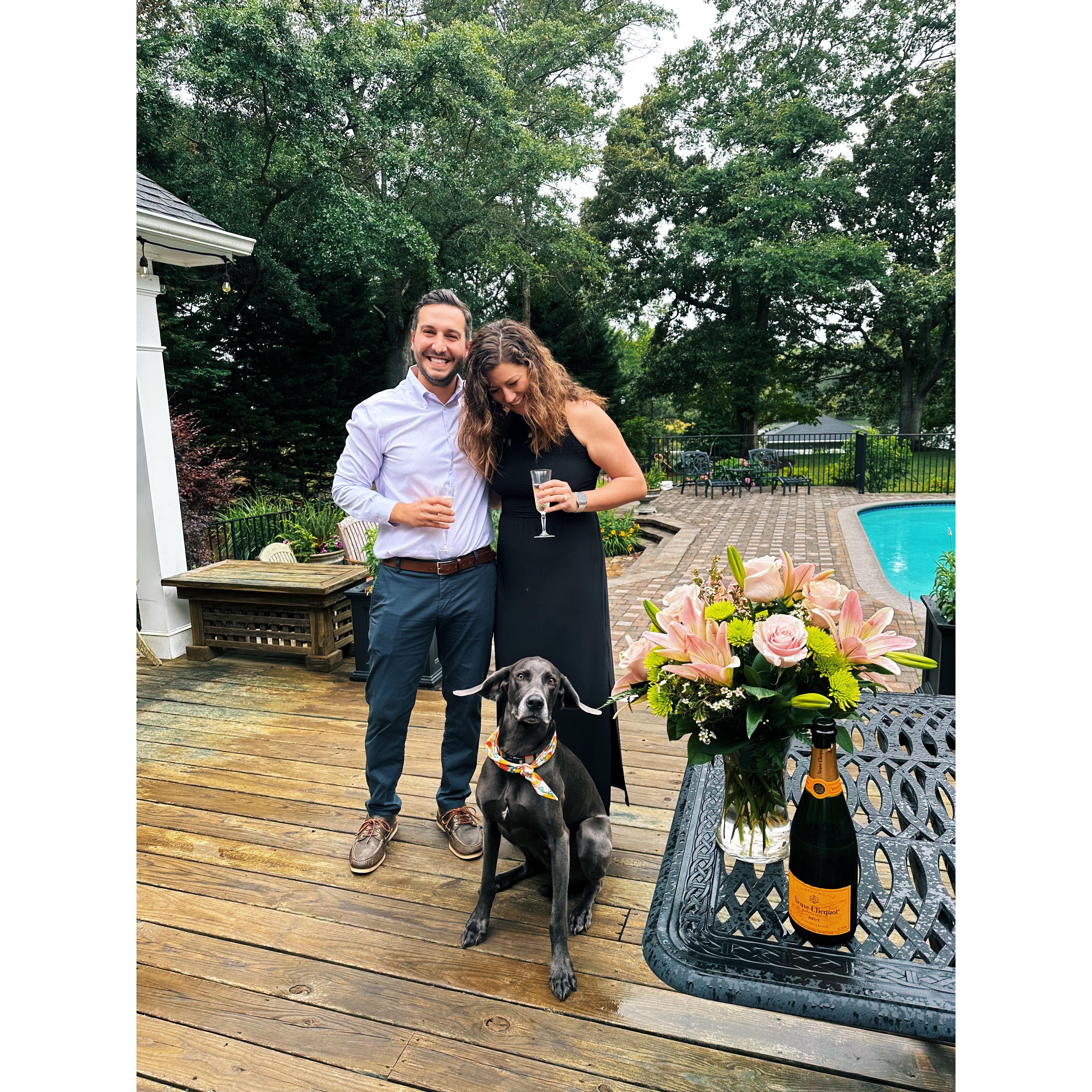 Deltaville - right after our engagement!
