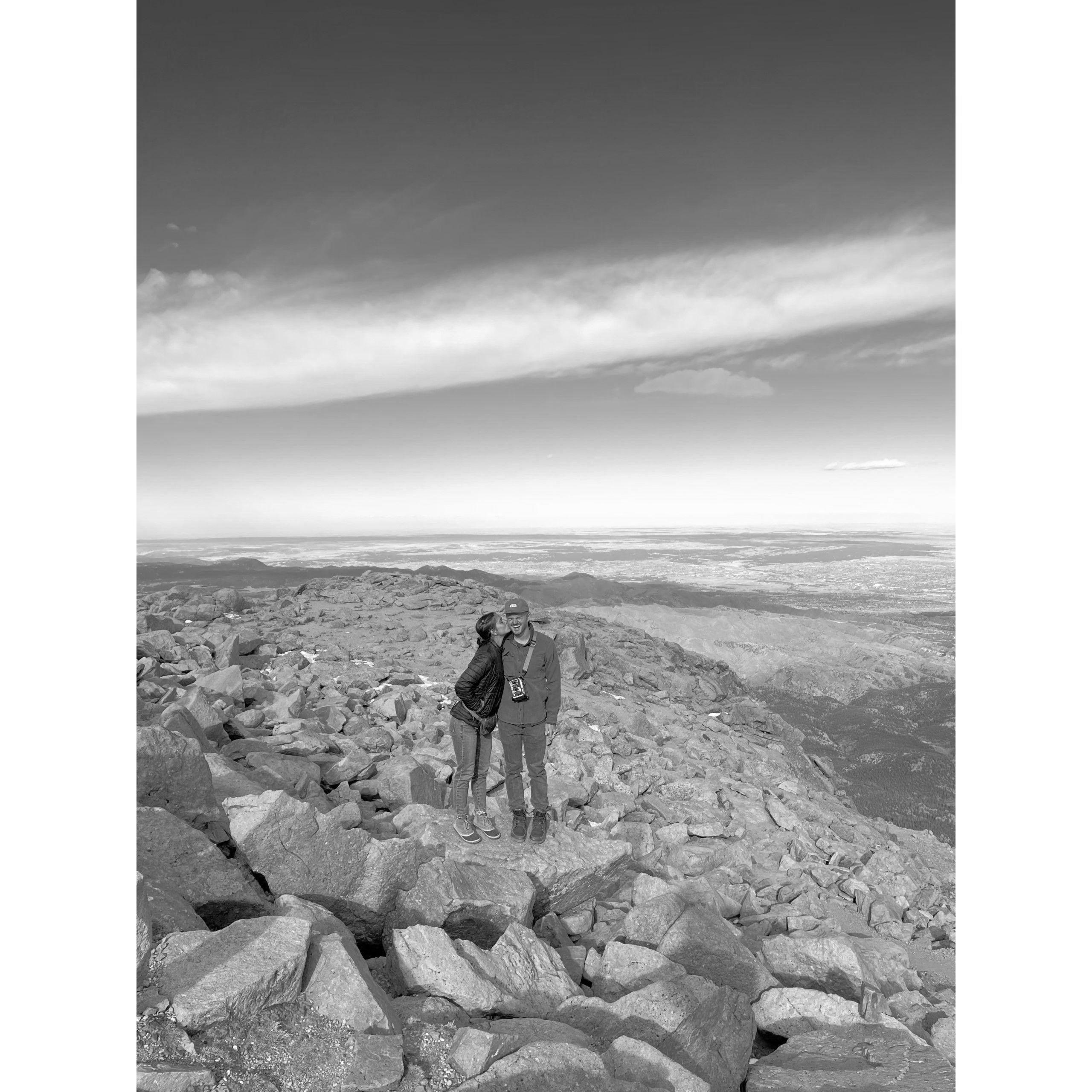 Pikes Peak Summit, CO, 2021 - On top of the world when I'm with you :)