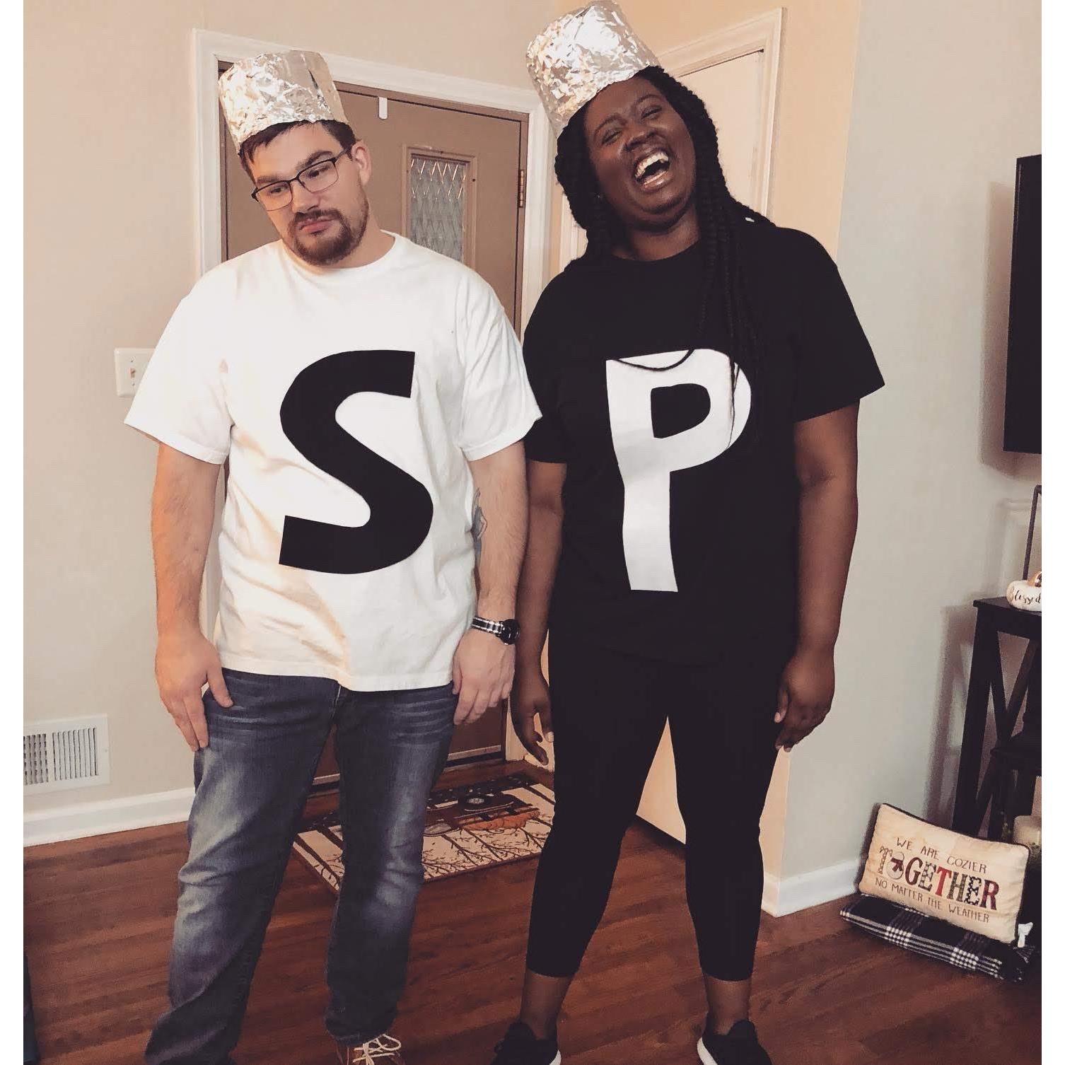 First Halloween together; one feeling a bit salty, the other got the pep! - Oct 2019