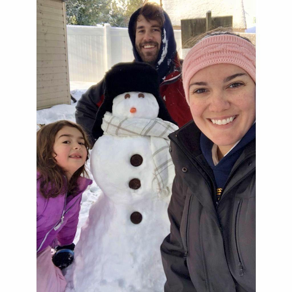 Our first snowman! 1/22/2022