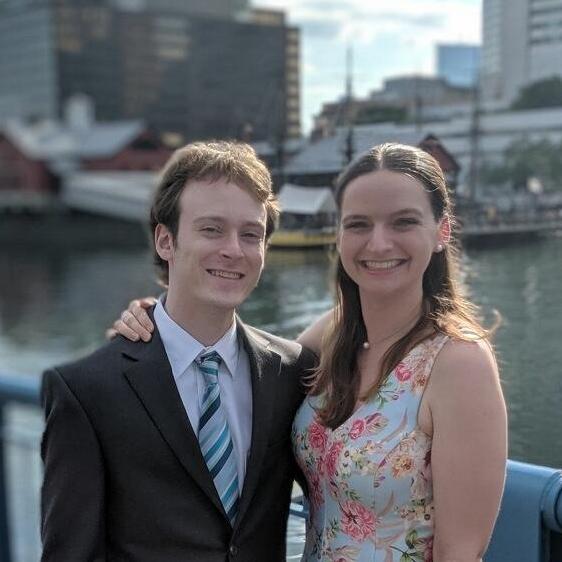 We dress up nice every now and again! Here, our excuse was a close friend's wedding.