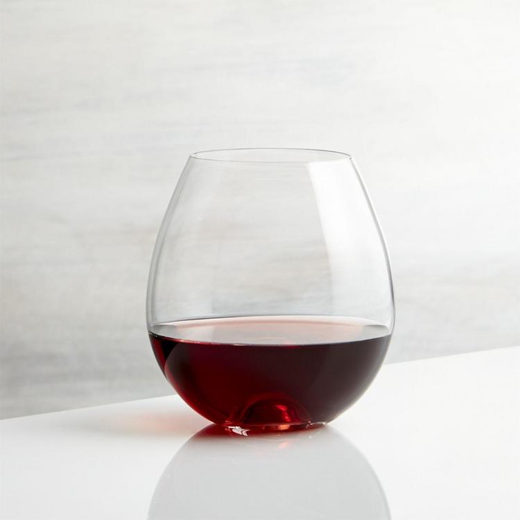 Crate And Barrel Lulie Stemless Wine Glass Set Of 4 Zola