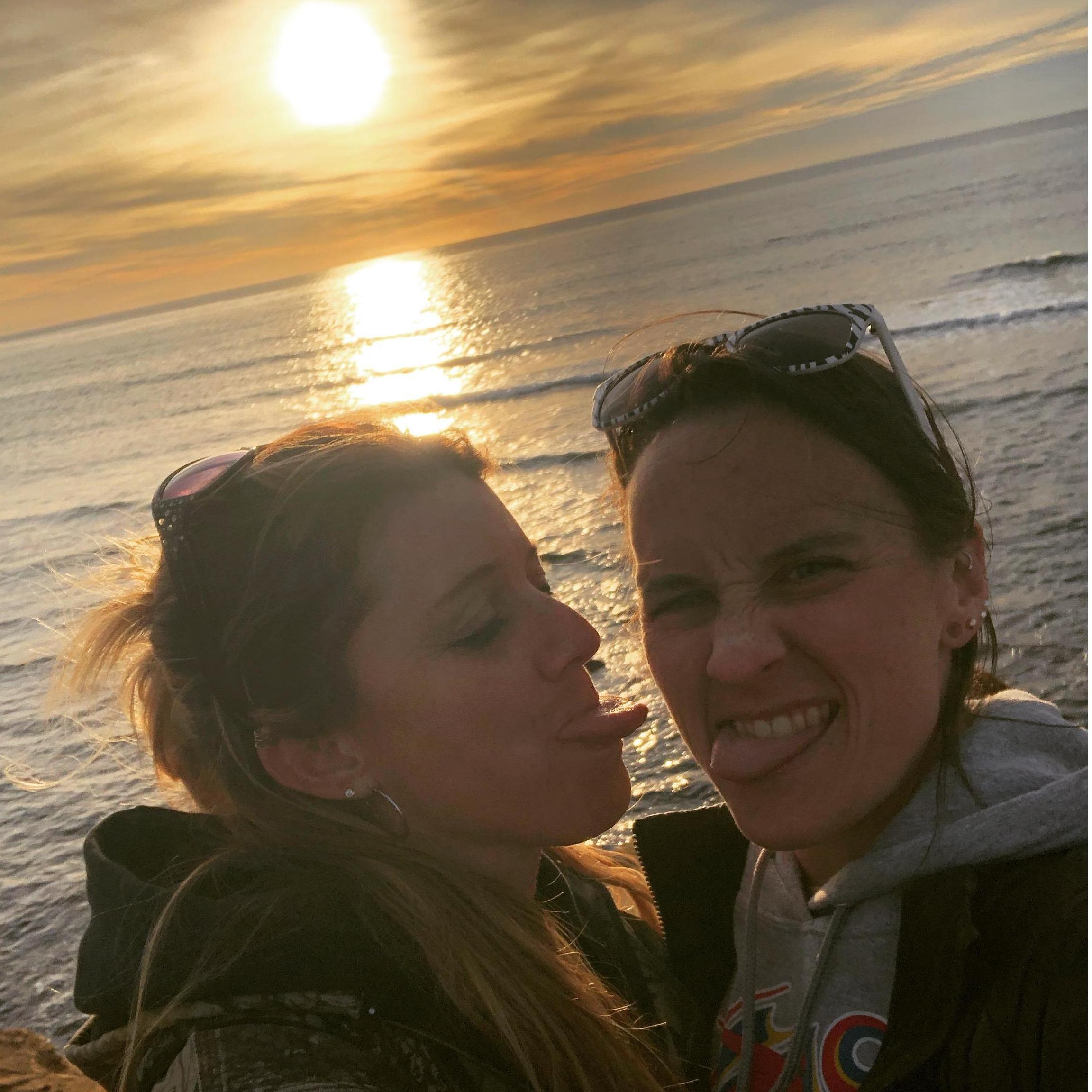 In San Diego after hiking the Sunset Cliffs!