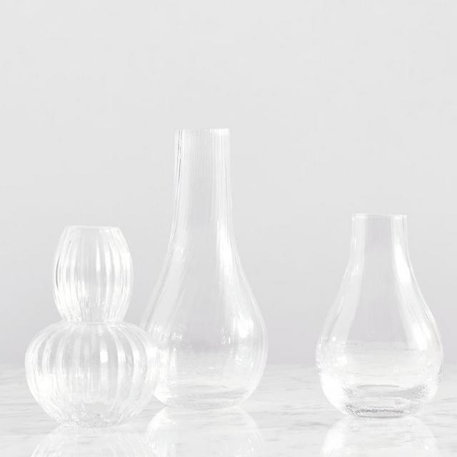 Monique Lhuillier Glass Bud Vases, Clear, Set of 3