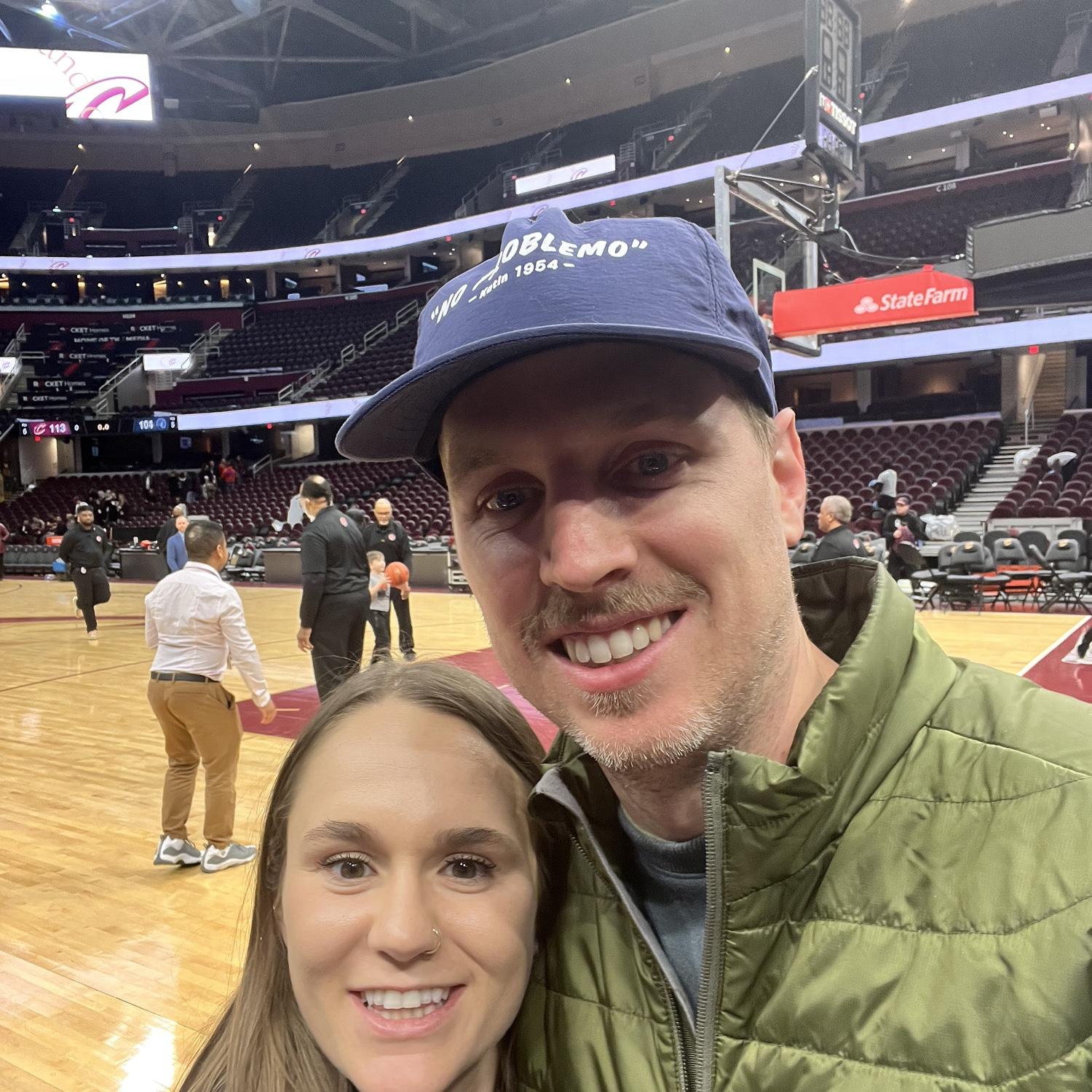 Alex took Leah to her first NBA game in 2024