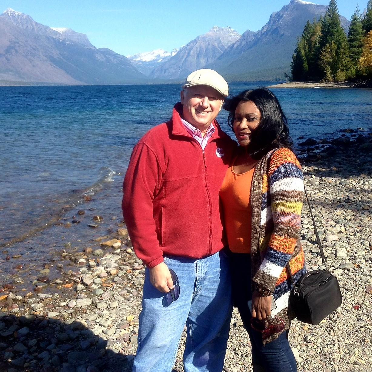 October 4th 2014 - Glacier Park, Montana - Visiting Big Bro Steve & Sister-in-law Jane. Our love of being by the water reinforced once again!
