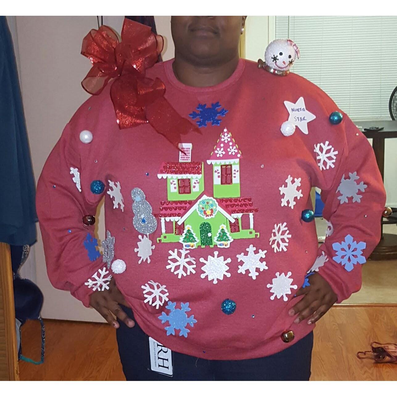 Michelle helped make this and....yes I actually wore it. 
#uglysweater