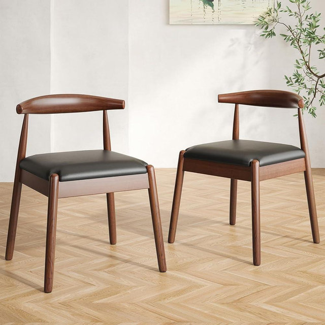 Soohow Dining Chairs Set of 2, Mid Century Modern Kitchen & Dining Room Chairs for Dining Room,Dining Table Chairs with Solid Wood Legs