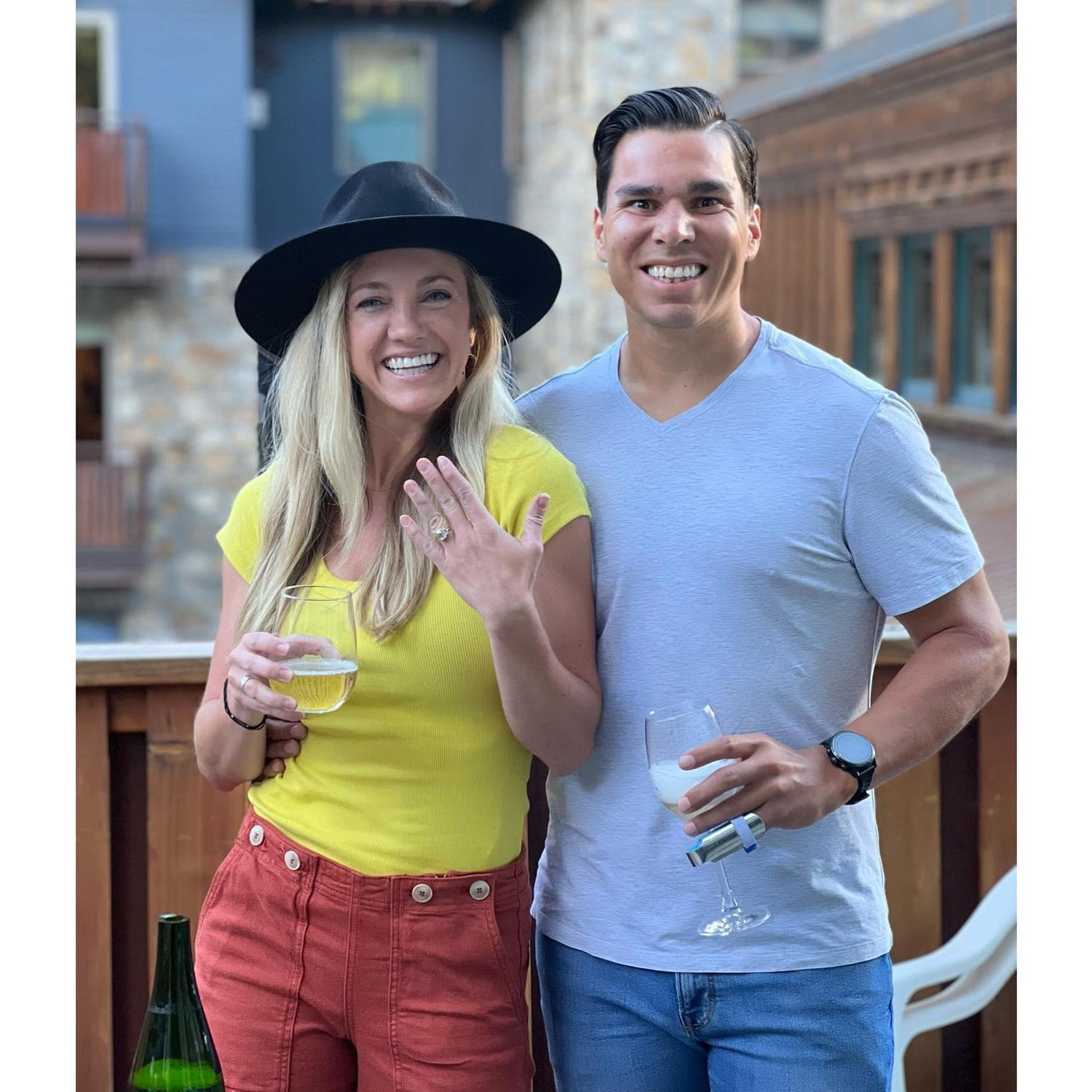 "We're engaged!" - a weekend of celebration with friends in Telluride!