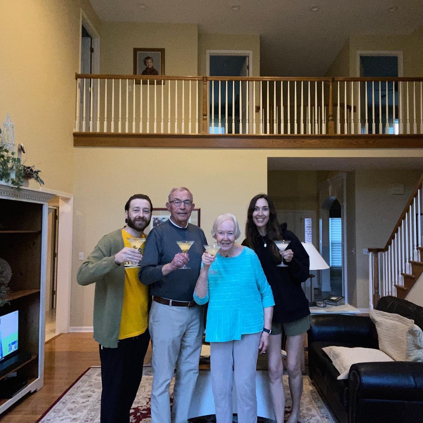 Cocktail hour with the parents
