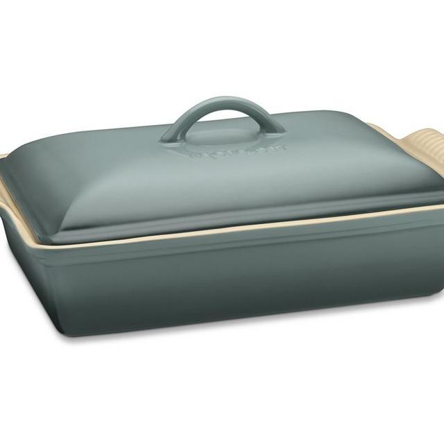 Le Creuset Heritage Stoneware Rectangular Covered Casserole, Ocean