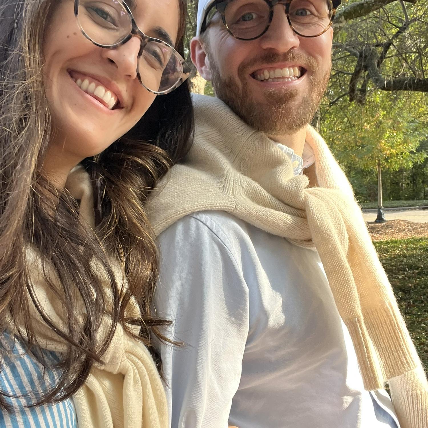 Twinning on our way to vote together