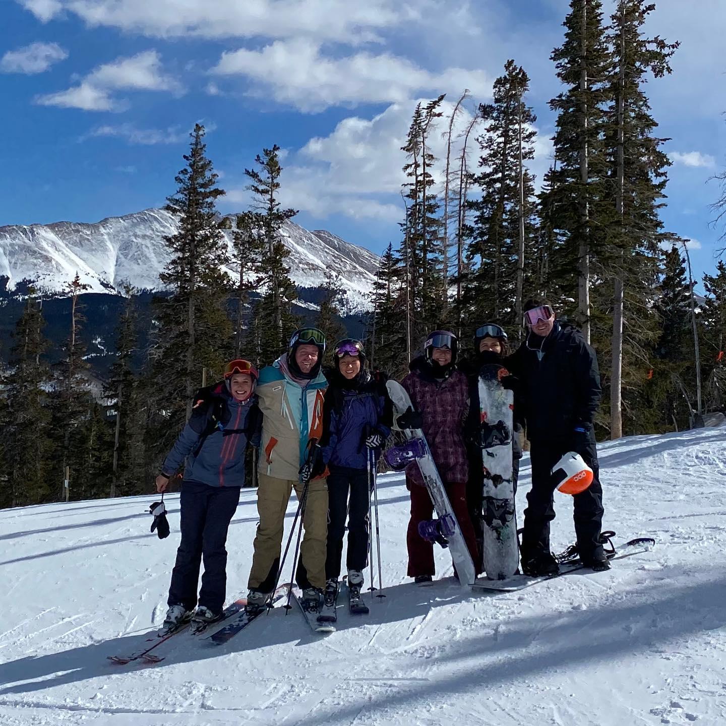 We love friends and snow.
