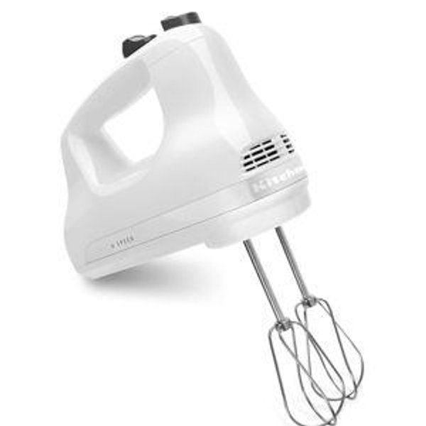 KitchenAid 5 Ultra Power Speed Hand Mixer - KHM512, White