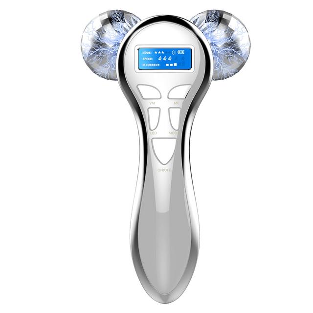 Microcurrent Facial Massager Roller, Electric Rechargeable Face Lift Face Roller,Body Arms Neck Massage for Anti Aging Wrinkles