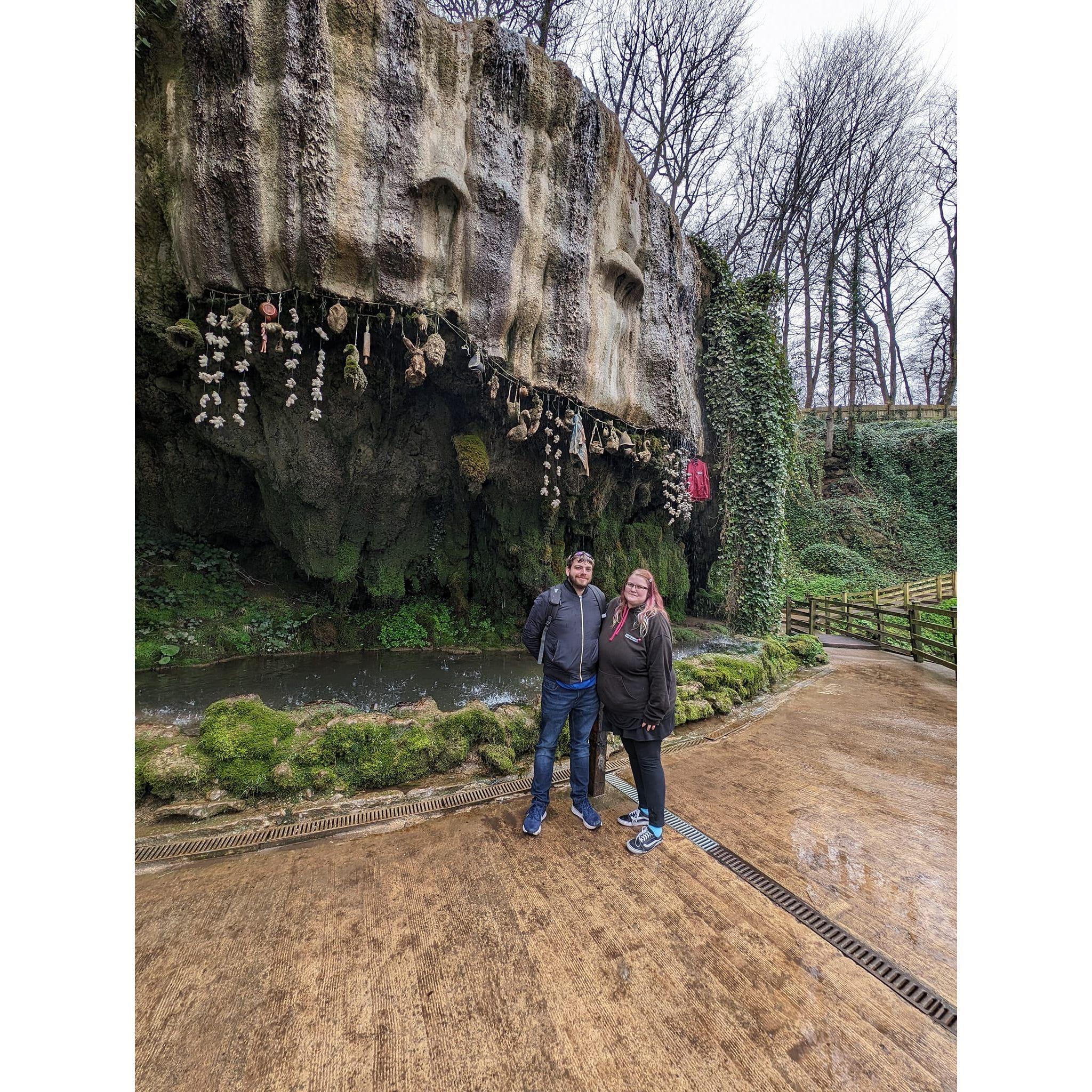 Enjoying a day at Mother Shiptons cave