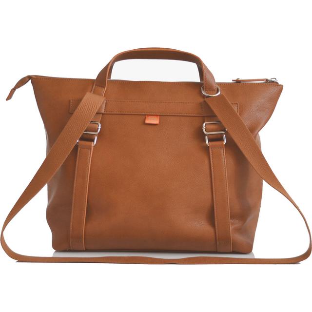 Saunton Faux Leather Convertible Diaper Backpack