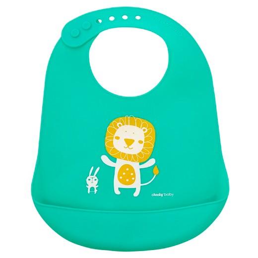 Cheeky® Baby Bowls & Lids -3pk and Self Feeding Utensils -8pk and Silicone Bib - Bundle