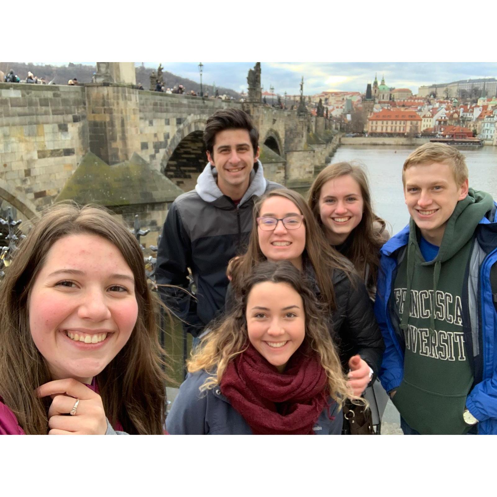 Marian, Nathan, and friends in Austria.