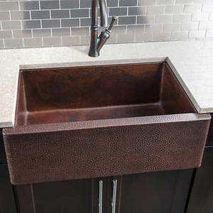 Hahn Copper Single Bowl Farmhouse Sink
