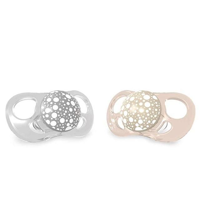 Twistshake 2X Pacifier 6+m Pastel Grey Beige