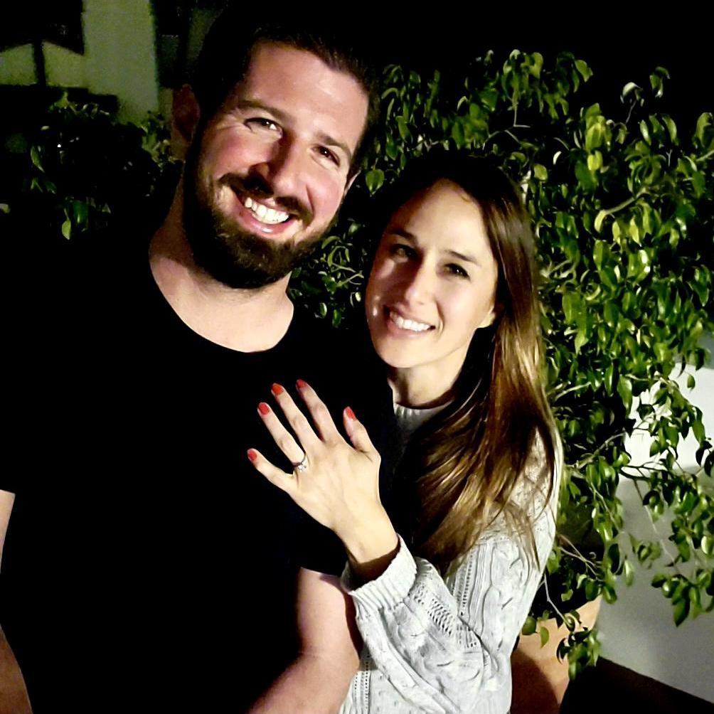 Moments after Michael proposed, 12.30.20