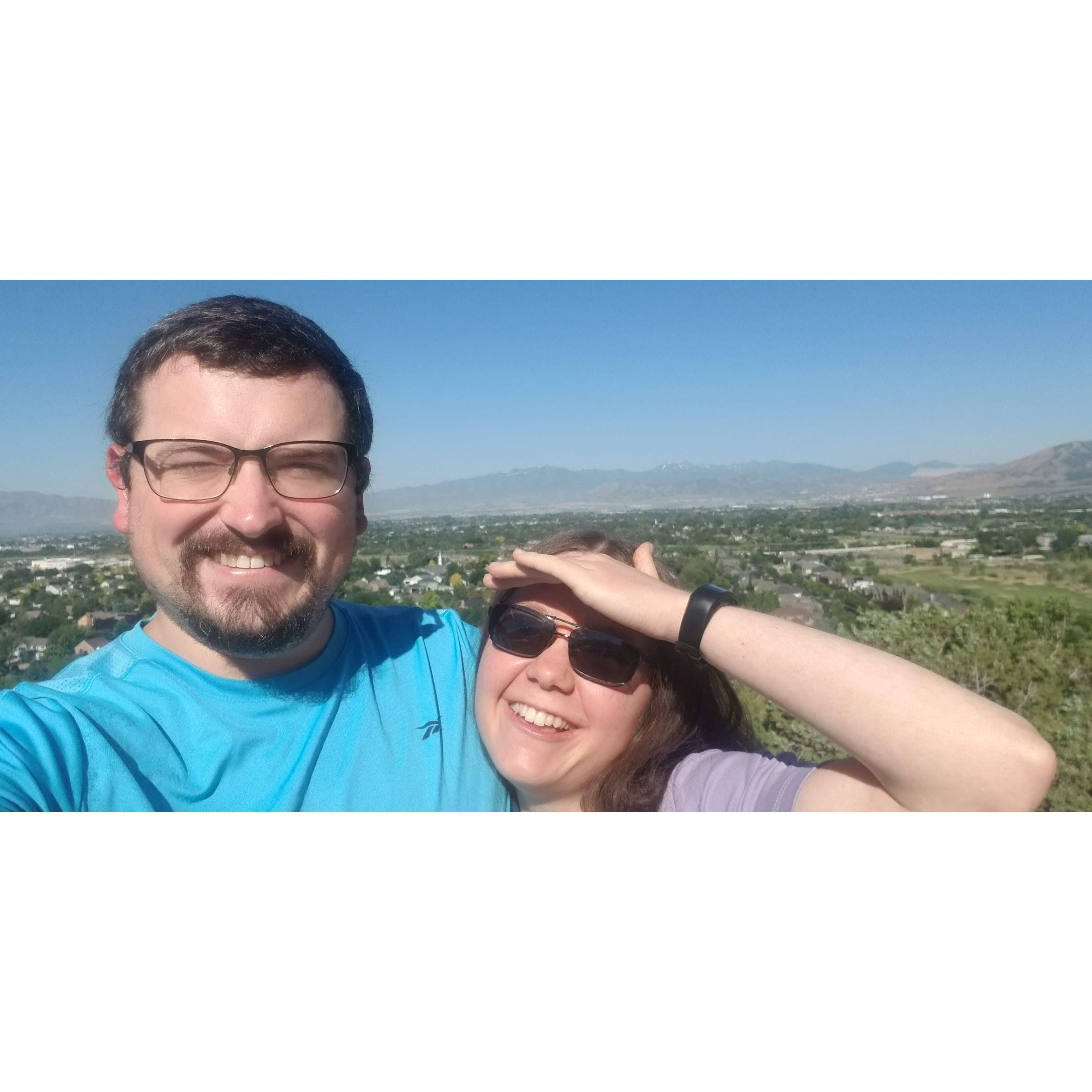 The first morning that I was visiting Josh in Utah, he took me to the Cedar Hills community center for a spectacular view.