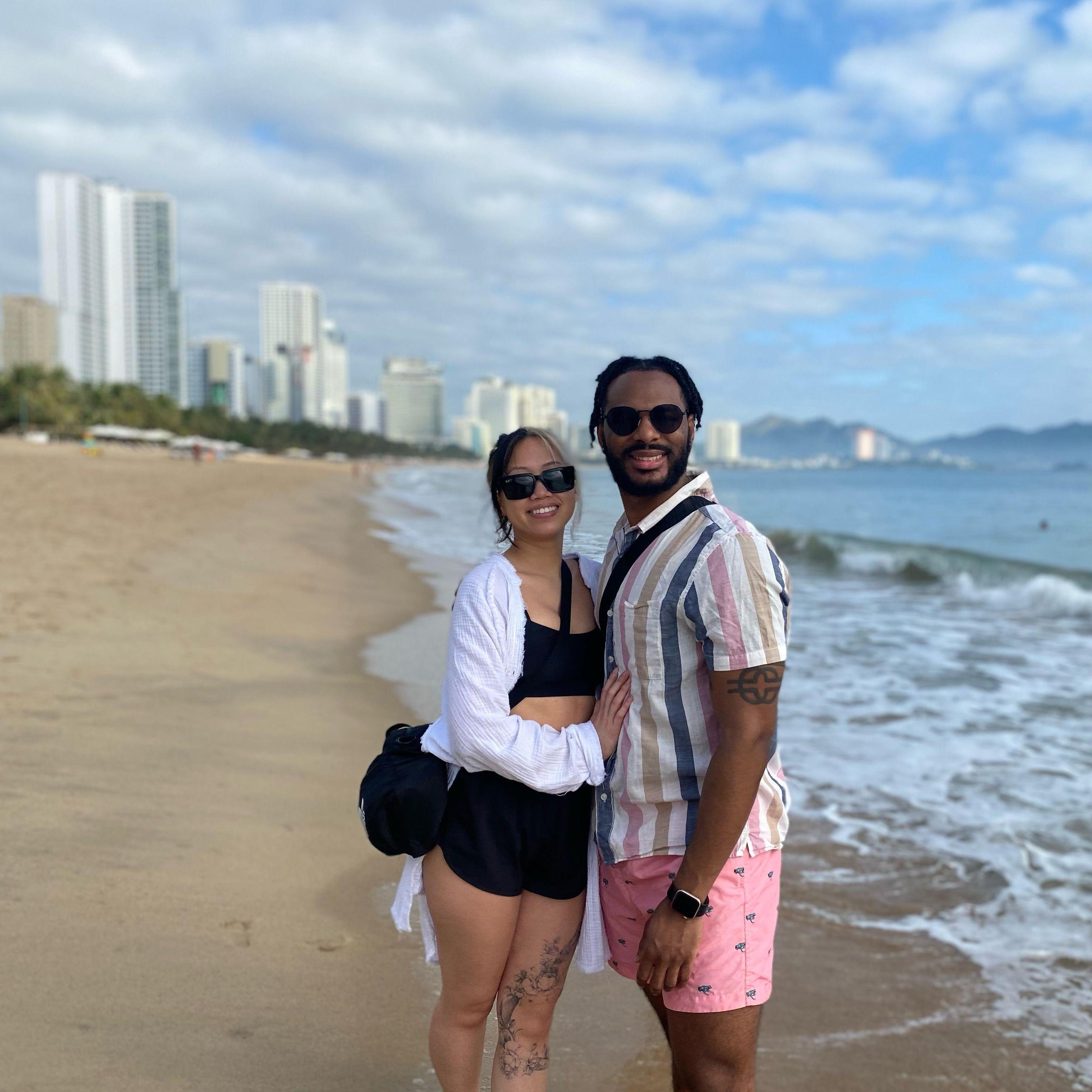 Donte got to visit Phung's home country, Vietnam!