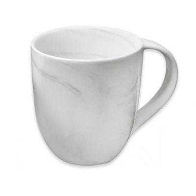 Artisanal Kitchen Supply® Coupe Marbleized Espresso Mugs in Grey (Set of 4)