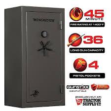 Winchester Safes 36 Long Gun 22.5 cu. ft. Electronic Lock Gun Safe, 45 Min. Fire Rating, Slate at Tractor Supply Co