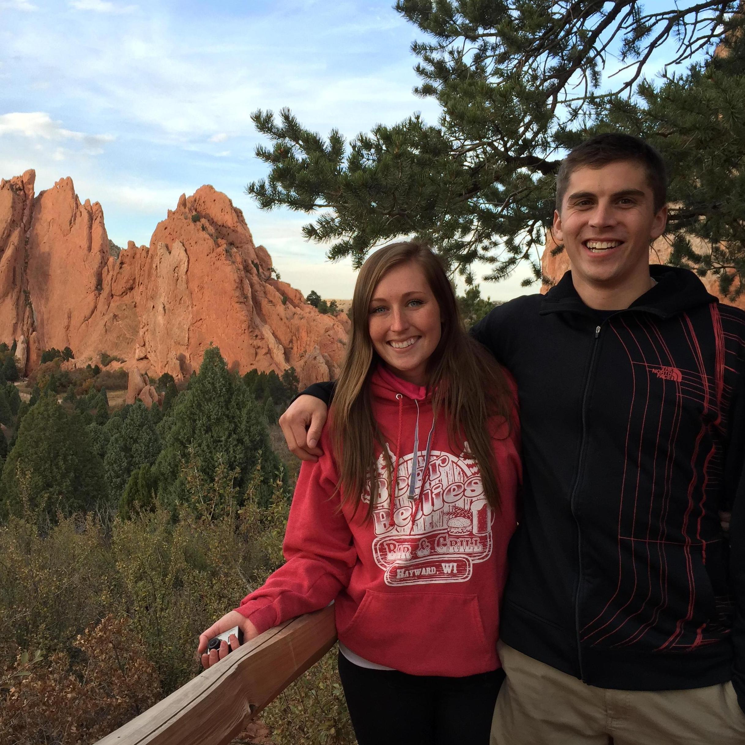Garden of the God's exploring the first year we moved to Colorado October of 2014