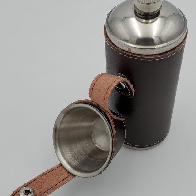 Camping Flask With Shot Glasses