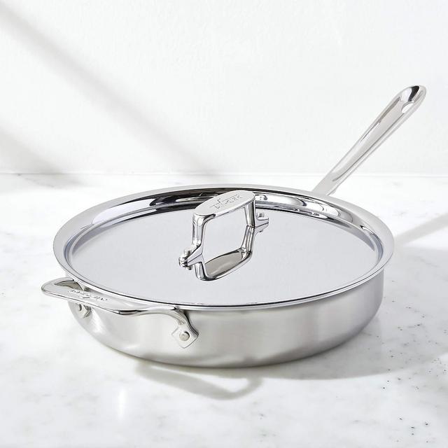 All-Clad D5 Brushed Stainless Steel 4 qt. Soup Pot with Lid