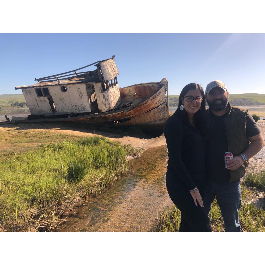 Primer viaje juntos. Fuimos a Point Reyes en busca de un faro (que me encantan) a la orilla del mar que al llegar estaba cerrrado por reparaciones. Igual fue un viaje increible!