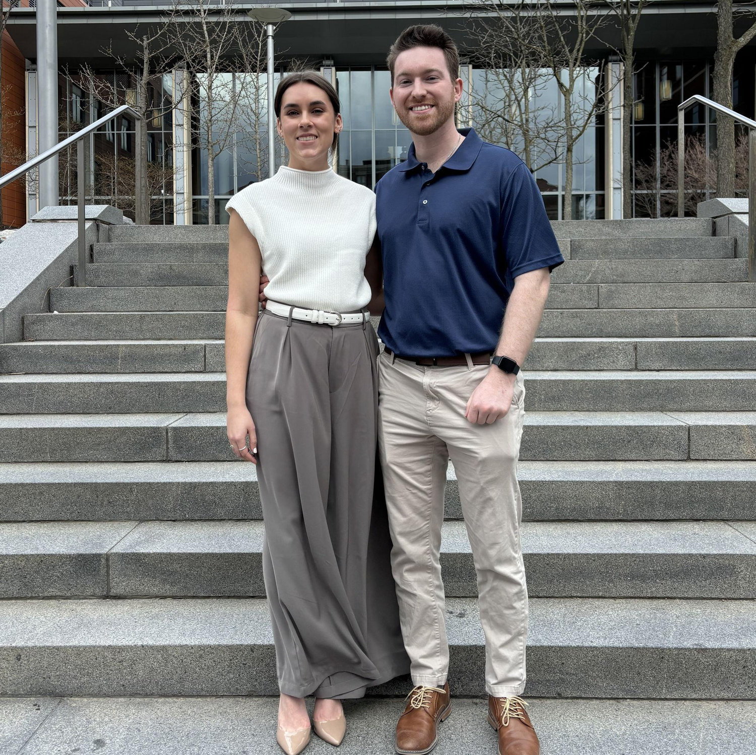 This photo was taken after Amber's successful PhD defense! Photo was taken on April 15th, 2025.