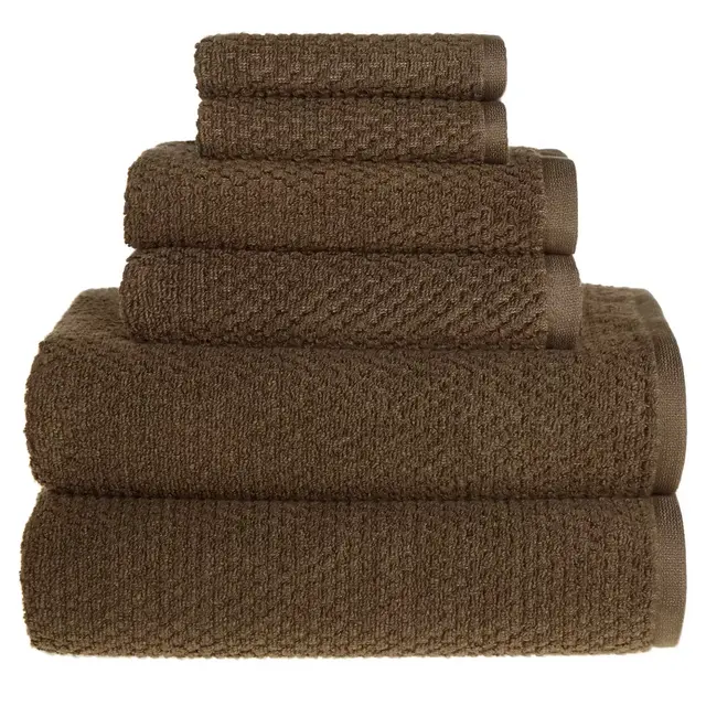 Wild Sage™ Savannah 6-Piece Cotton Towel Set in Dark Green