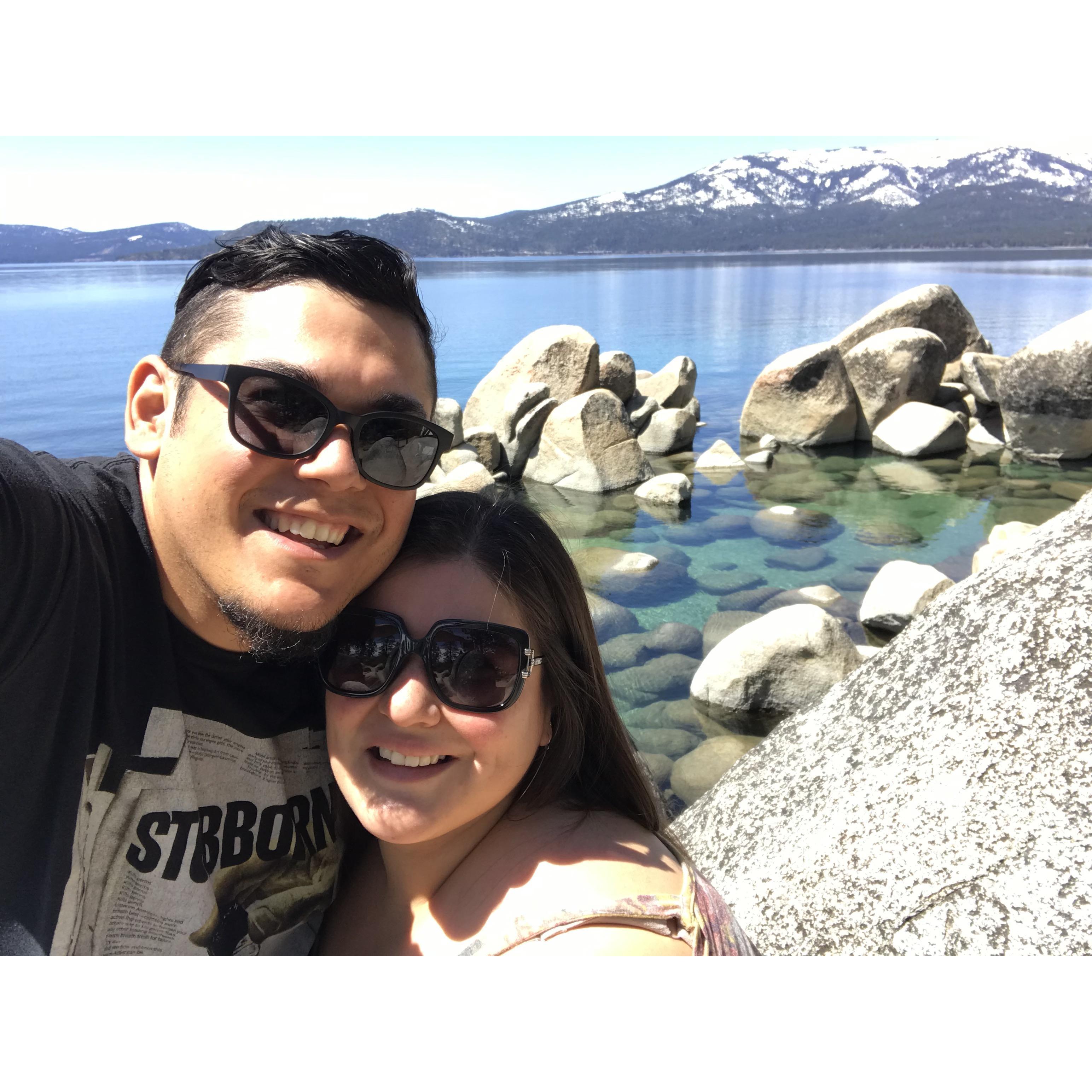 En Lake Tahoe, uno de los lugares más especiales que nos tocó conocer.