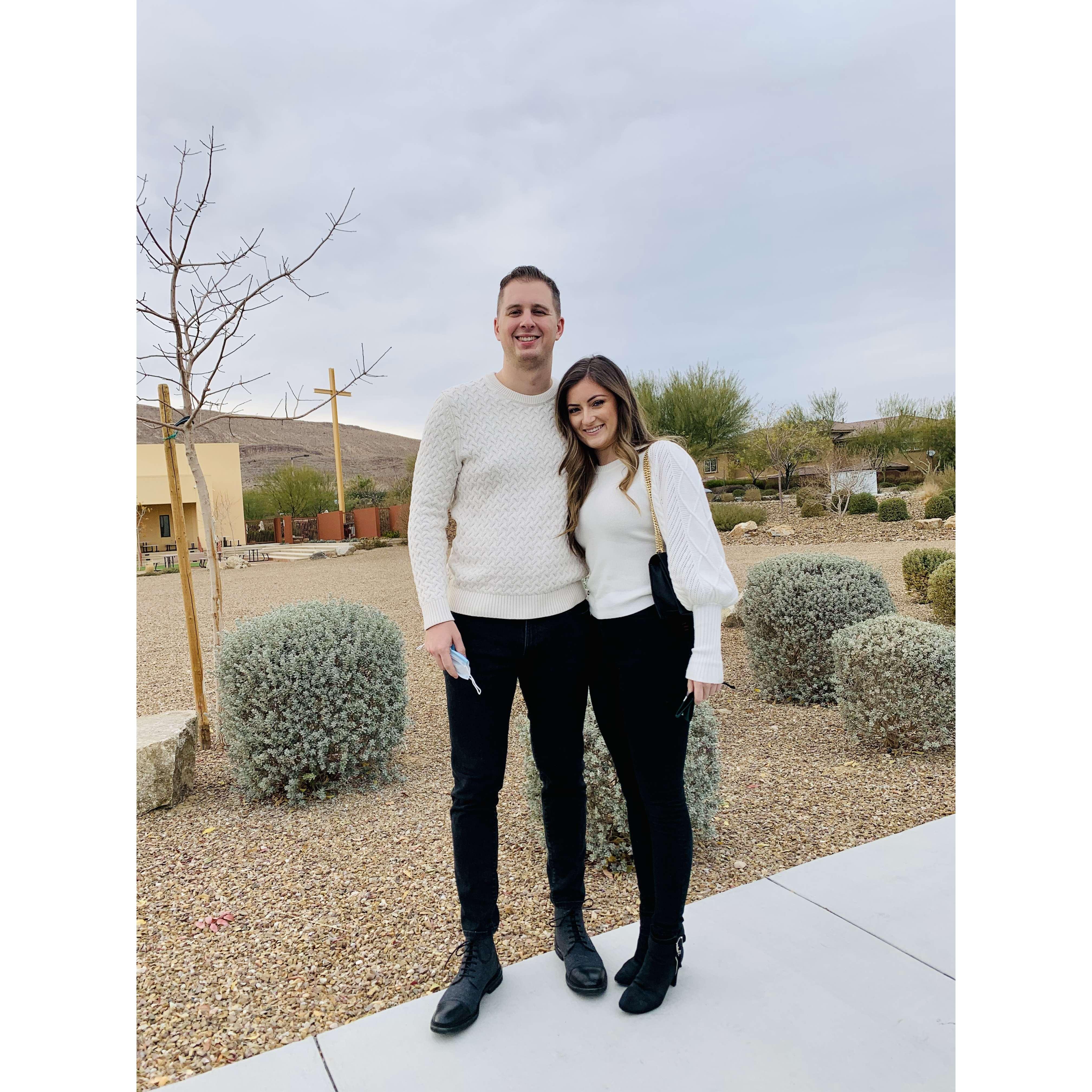 Christmas Eve when we lived in Las Vegas!
