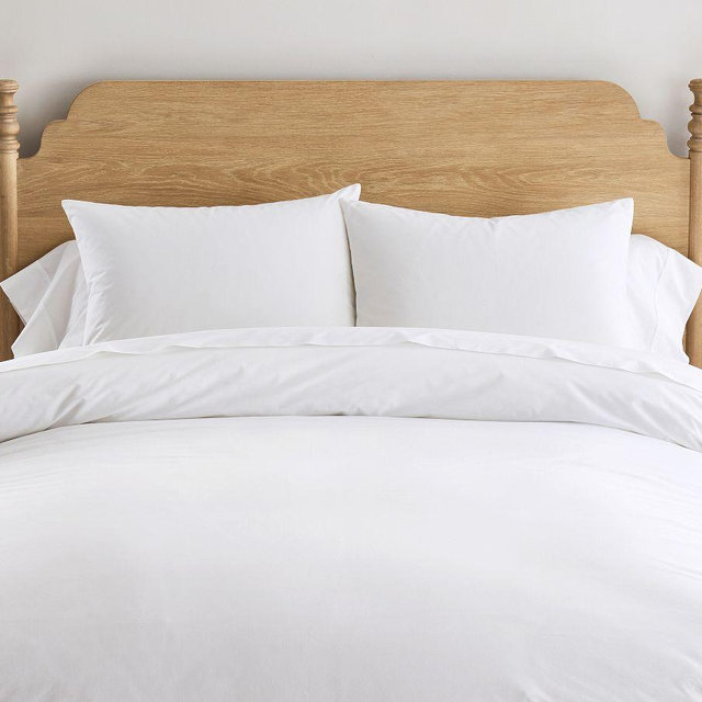 Classic 400 Tread Count Organic Percale Duvet, White, King/Cal. King